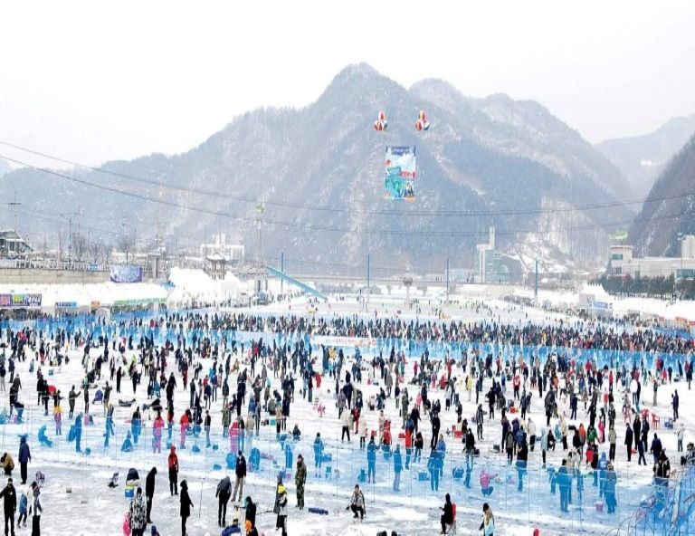 【My Korea韓國冰釣趣】鱒魚慶典．戶外雪場滑雪趣．樂天世界．稻花農夫體驗5天